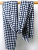 Houndstooth Frayed Edge Scarf