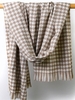 Houndstooth Frayed Edge Scarf