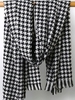 Houndstooth Frayed Edge Scarf