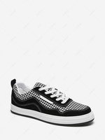 Houndstooth Panel Skate Shoes