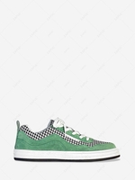 Houndstooth Panel Skate Shoes