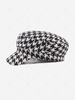 Houndstooth Pattern Baker Boy Cap