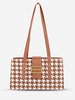 Houndstooth Pattern Shoulder Bag