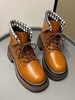 Houndstooth Platform Combat Boots