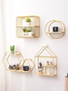 House Shaped Double Shelf Home Decor Wall Storage Rack