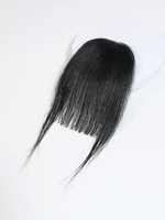Human Hair See-through Bang with Sideburns