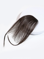 Human Hair See-through Bang with Sideburns