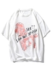 I AM NOT AFRAID Graphic Drop Shoulder T Shirt 2xl White