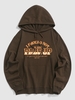 I SHOULD NOT BE HERE PAGE UP Letter Pocket Pullover Hoodie Xl Deep coffee