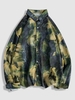 Ink Painting Print Vintage Y2K Aesthetic Long Sleeve Shirt Xs Green