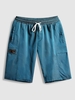 Iridescence Pocket Casual Cargo Shorts Xs Blue