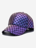 Iridescent Mermaid Scales Pattern Baseball Cap