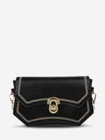 Irregular Contrast Stitching Crossbody Bag
