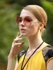 Irregular Curved Temple Sunglasses
