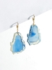 Irregular Resin Charm Huggies Earrings