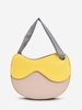 Irregular Shape Colorblock Spliced Shoulder Bag