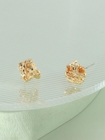Irregular Shape Metal Wrinkles Stud Earrings