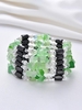 Irregular Stones Faux Pearl Wrap Bracelet