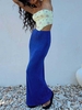Jersey Slinky Maxi Skirt S Blue