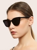 Kitten Eye Shape Oversized Sunglasses