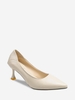 Kitten Heel Solid Color Pointed Toe Pumps