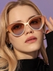 Kitten Shape Ombre Color Sunglasses