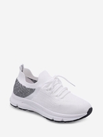 Knit Detail Breathable Casual Shoes