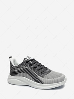 Knit Detail Breathable Outdoor Sports Shoes