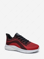Knit Detail Breathable Outdoor Sports Shoes