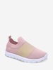 Knit Detail Breathable Two Tone Shoes