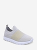 Knit Detail Breathable Two Tone Shoes