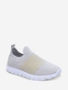 Knit Detail Breathable Two Tone Shoes