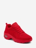 Knit Detail Casual Breathable Lace Up Shoes