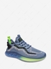 Knit Detail Letter Patch Casual Sports Shoes