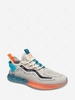 Knit Detail Letter Patch Casual Sports Shoes