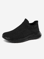Knit Detail Sports Lace Up Shoes