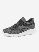 Knit Detail Sports Lace Up Shoes
