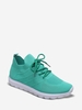 Knit Perforated Lace Up Running Shoes