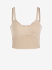 Knitted Bralette Top M Light coffee