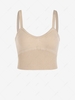 Knitted Bralette Top S Light coffee