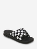 Knitting Plaid Cross Strap Flat Sandals