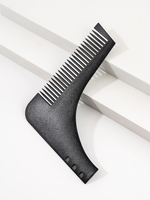 L-shaped Template Beard Comb