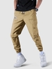 Label Design Multi Pockets Jogger Cargo Pants Xxl Light coffee