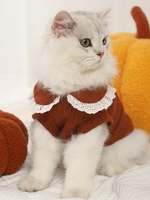 Lace Flounced Rabbit Embroidered Pet Cat Pajamas