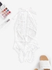 Lace See Thru Open Back Halter Tie Teddy White