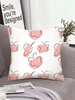 Line Butterfly Pattern Square Pillowcase