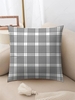 Line Plaid Pattern Plush Pillowcase
