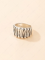 Lined Punk Hip Hop Ring