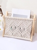 Macrame Woven Magazine Race Holder