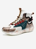 Marble Pattern Fleece Lined High Top Shoes